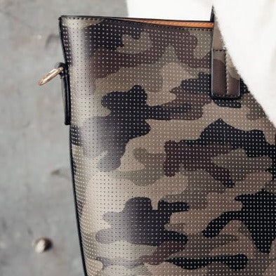 Jane Leather Perforated Large Tote