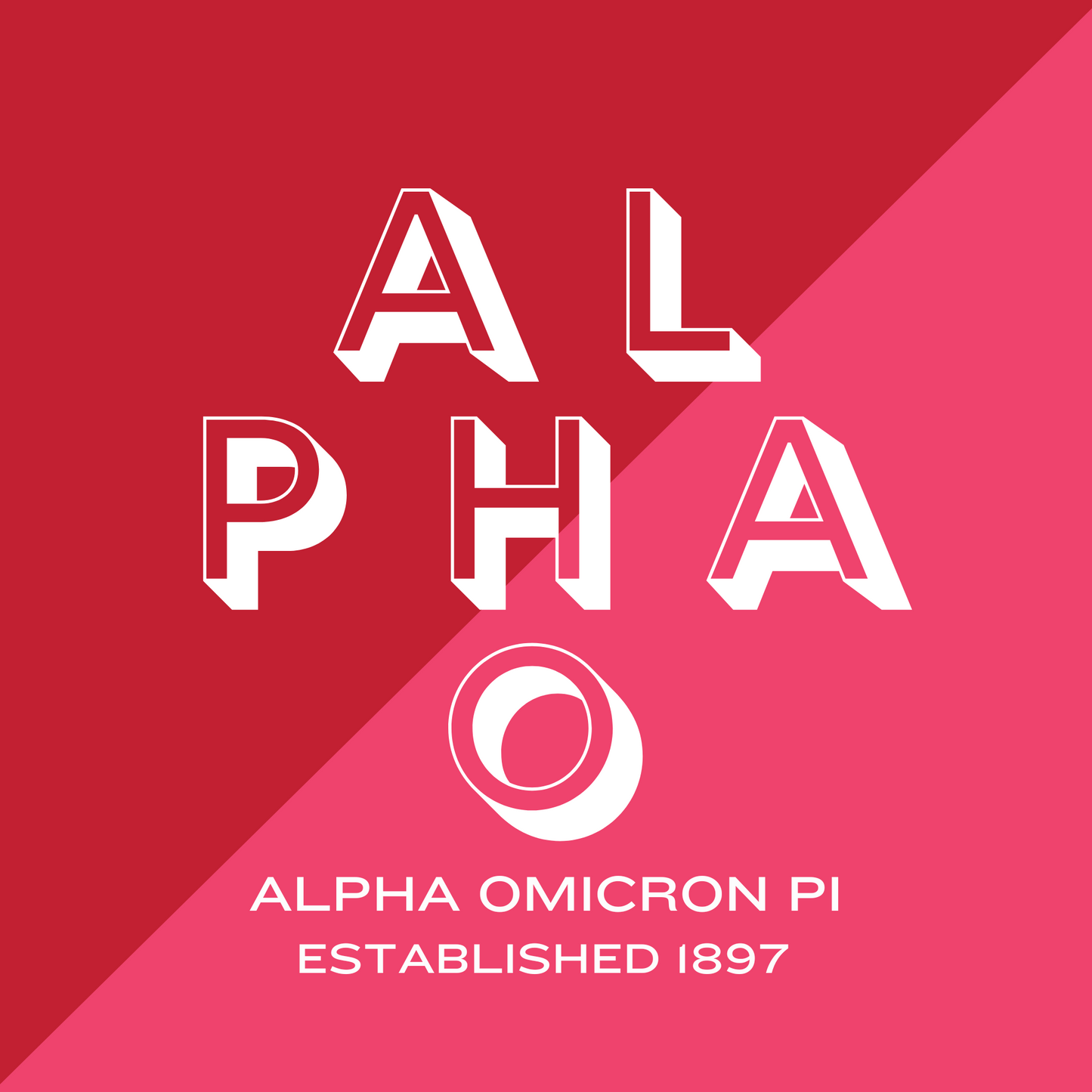 Acrylic Tray - Sorority Collection - ALPHA OMICRON PI - DUO