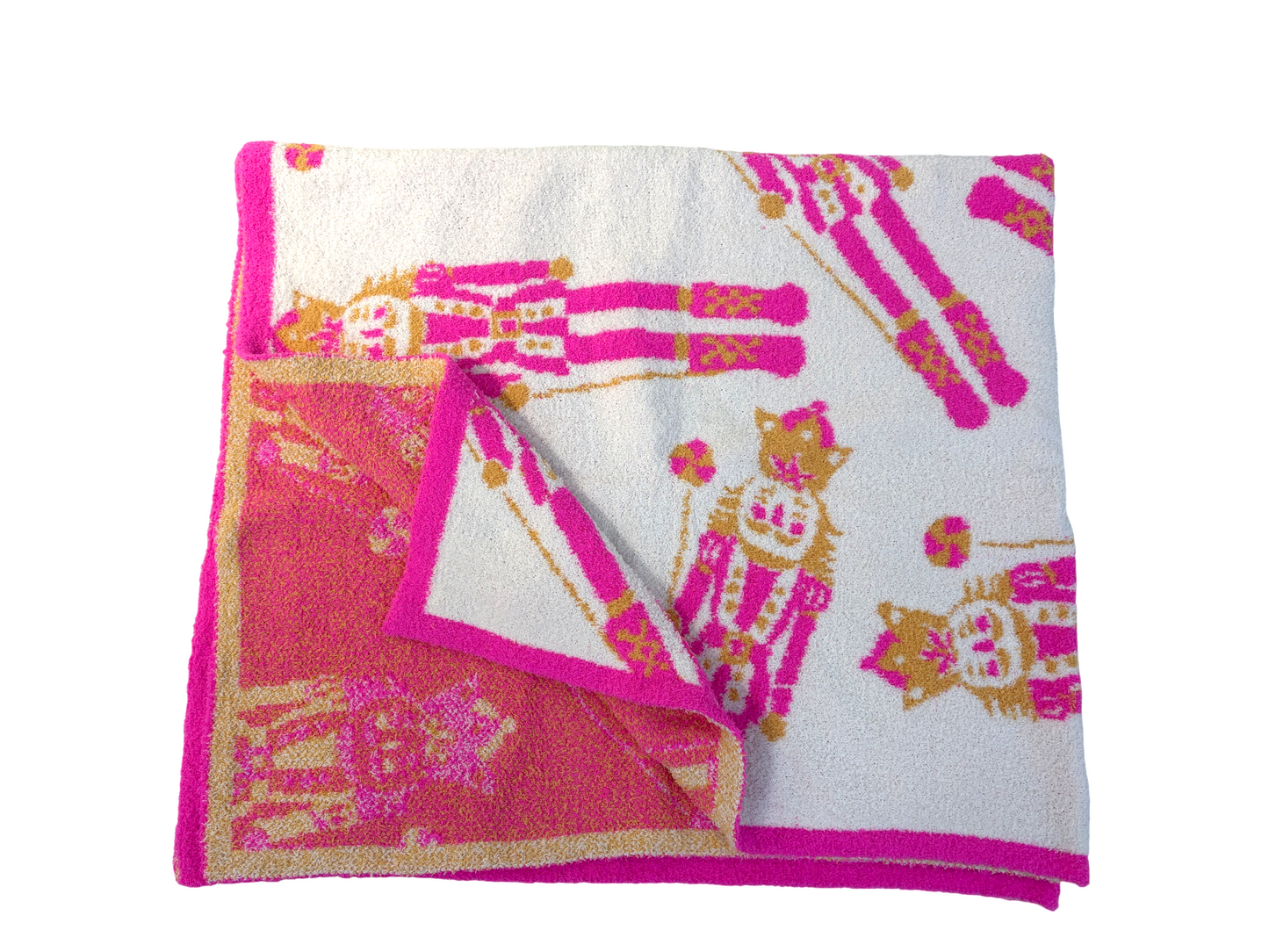 PREORDER Pink Nutcracker Luxe Throw Blanket Ships 9/15/25