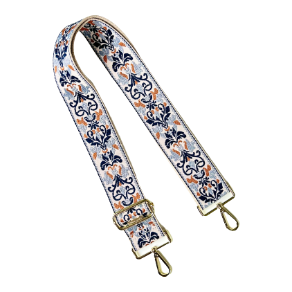 Embroidered Guitar Straps - Assorted Prints + Florals - 10 Available