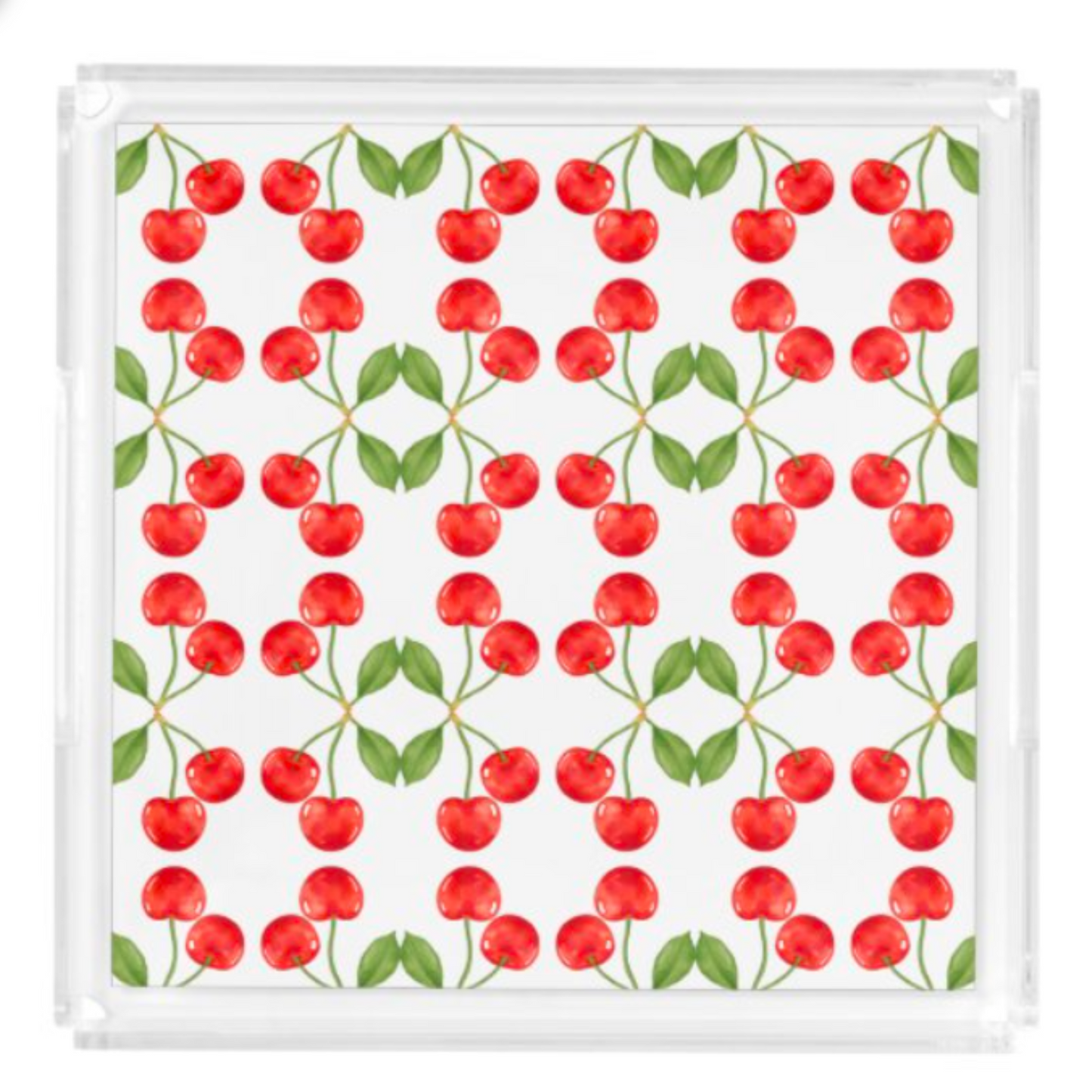 Acrylic Serving Tray - SUMMER VIBES - CHERRIES