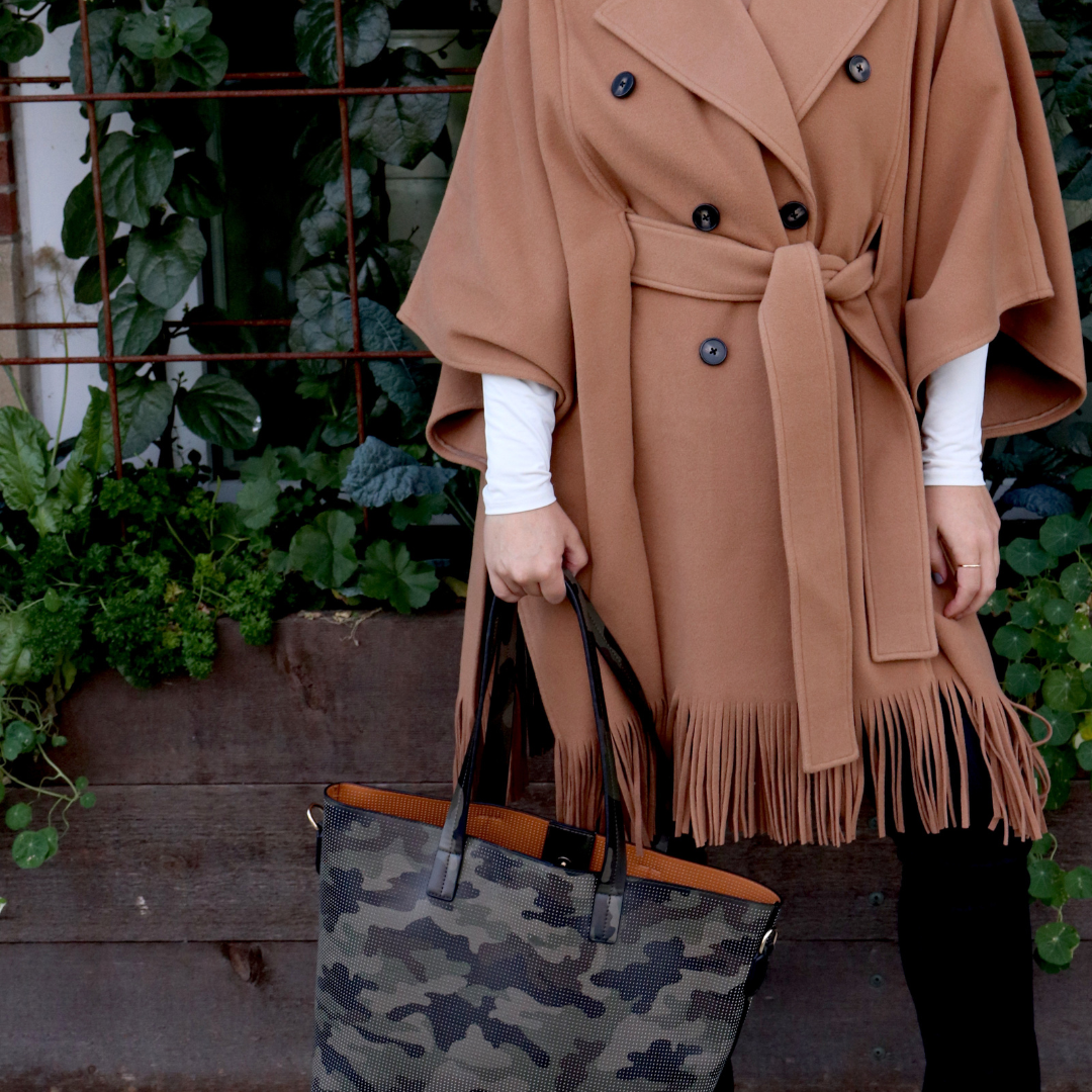 Jane Leather Perforated Large Tote