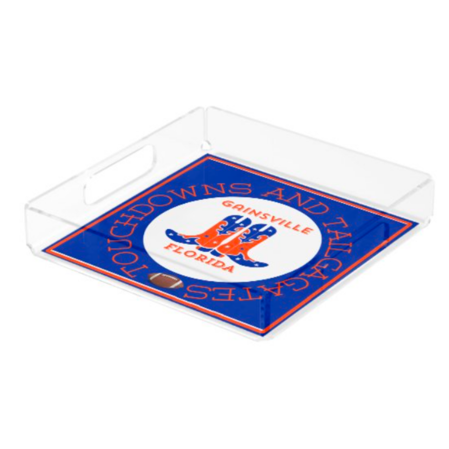 Acrylic Serving Tray - Gameday Boots Ready - GAINSVILLE FLORIDA