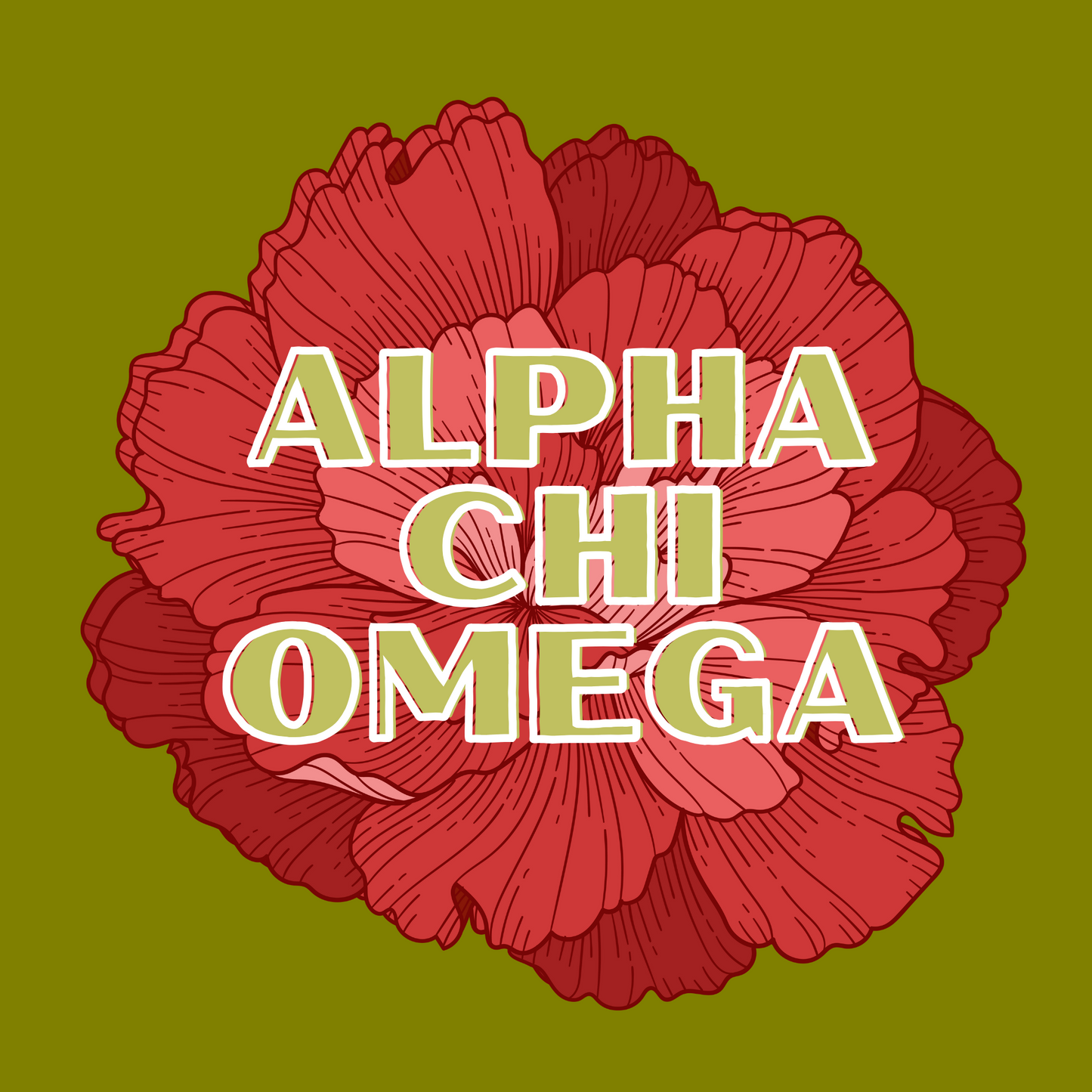 Acrylic Tray - Sorority Collection - ALPHA CHI OMEGA - BOW RSW