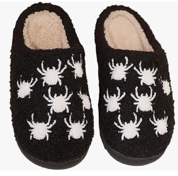 Halloween Spider Cozy Slippers