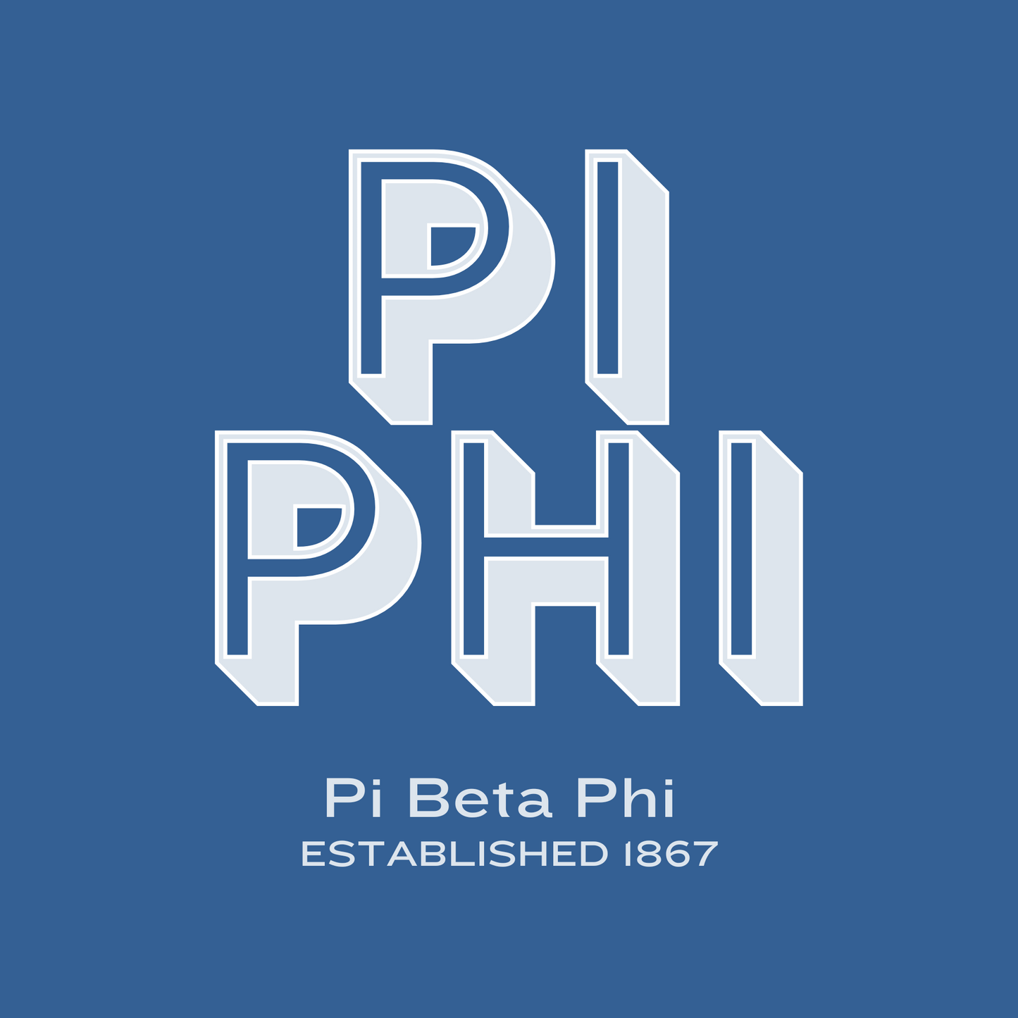 Acrylic Tray - Sorority Collection - Pi Beta Phi - DUO COLORS