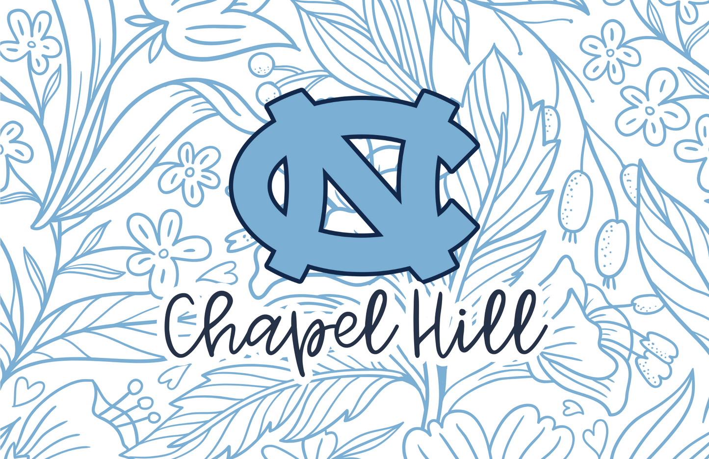 ART ONLY - North Carolina Blue Collection - 17 X 11 - LARGE