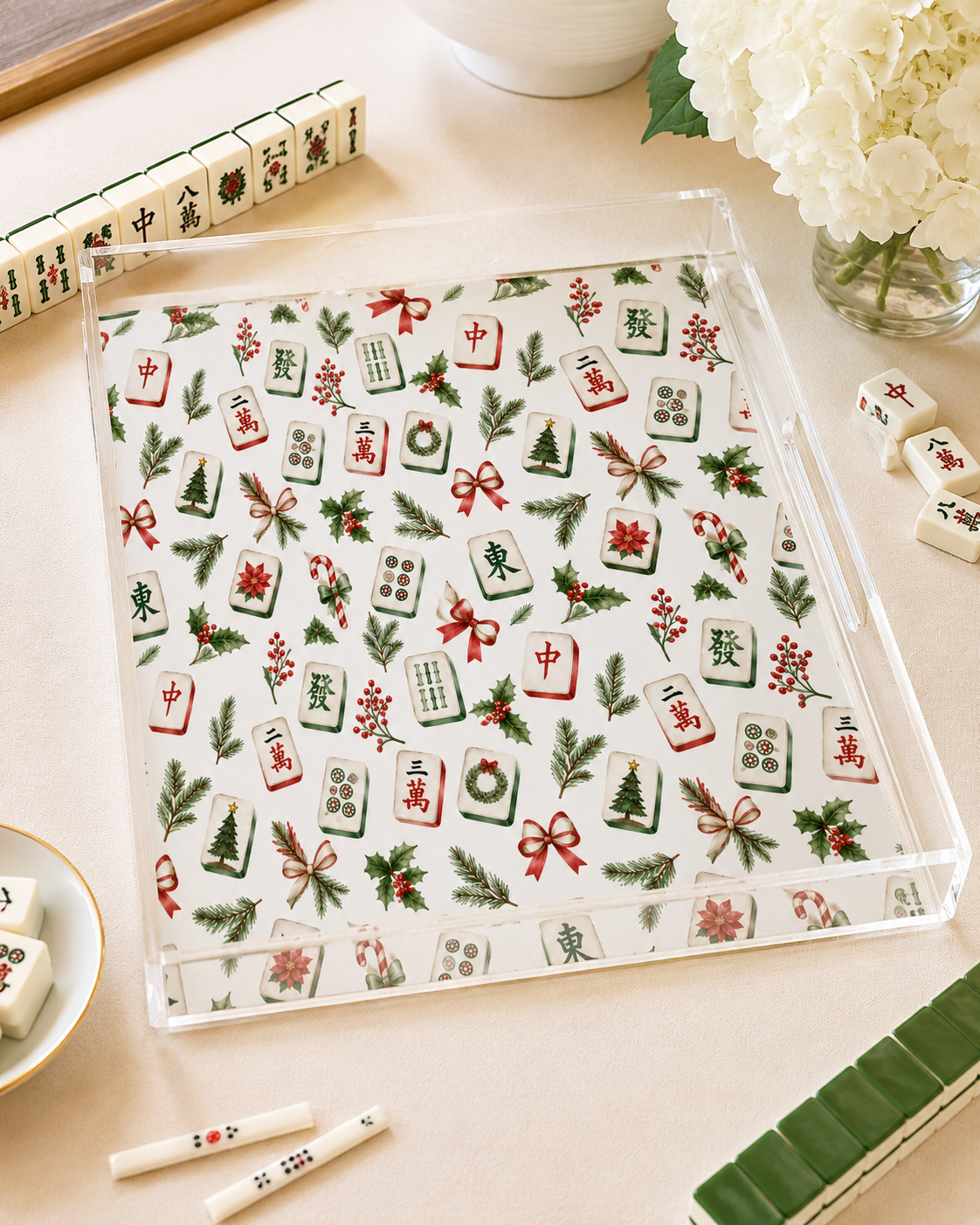 Holiday Collection Acrylic Tray – 8.5 x 11 Small