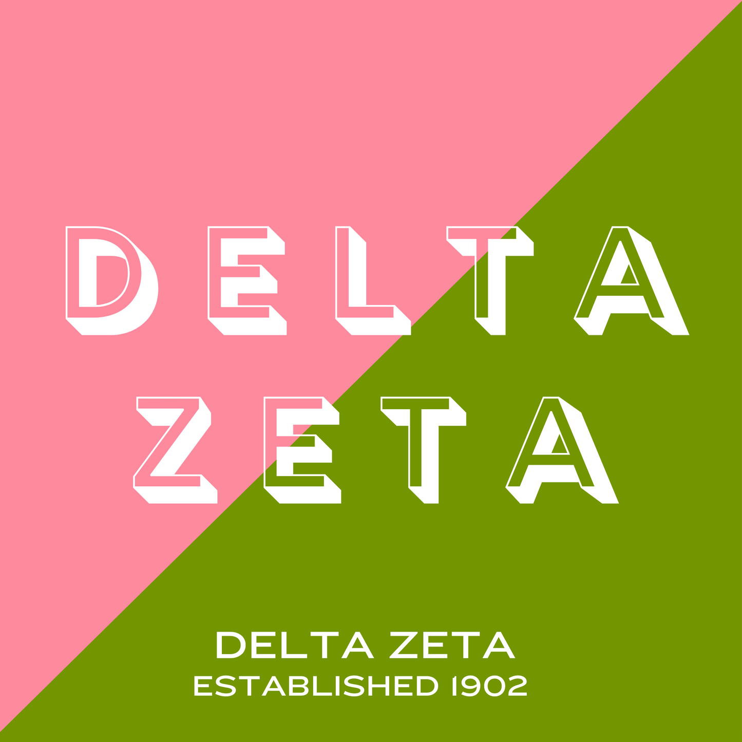 Acrylic Tray - Sorority Collection - DELTA ZETA - DUO 1