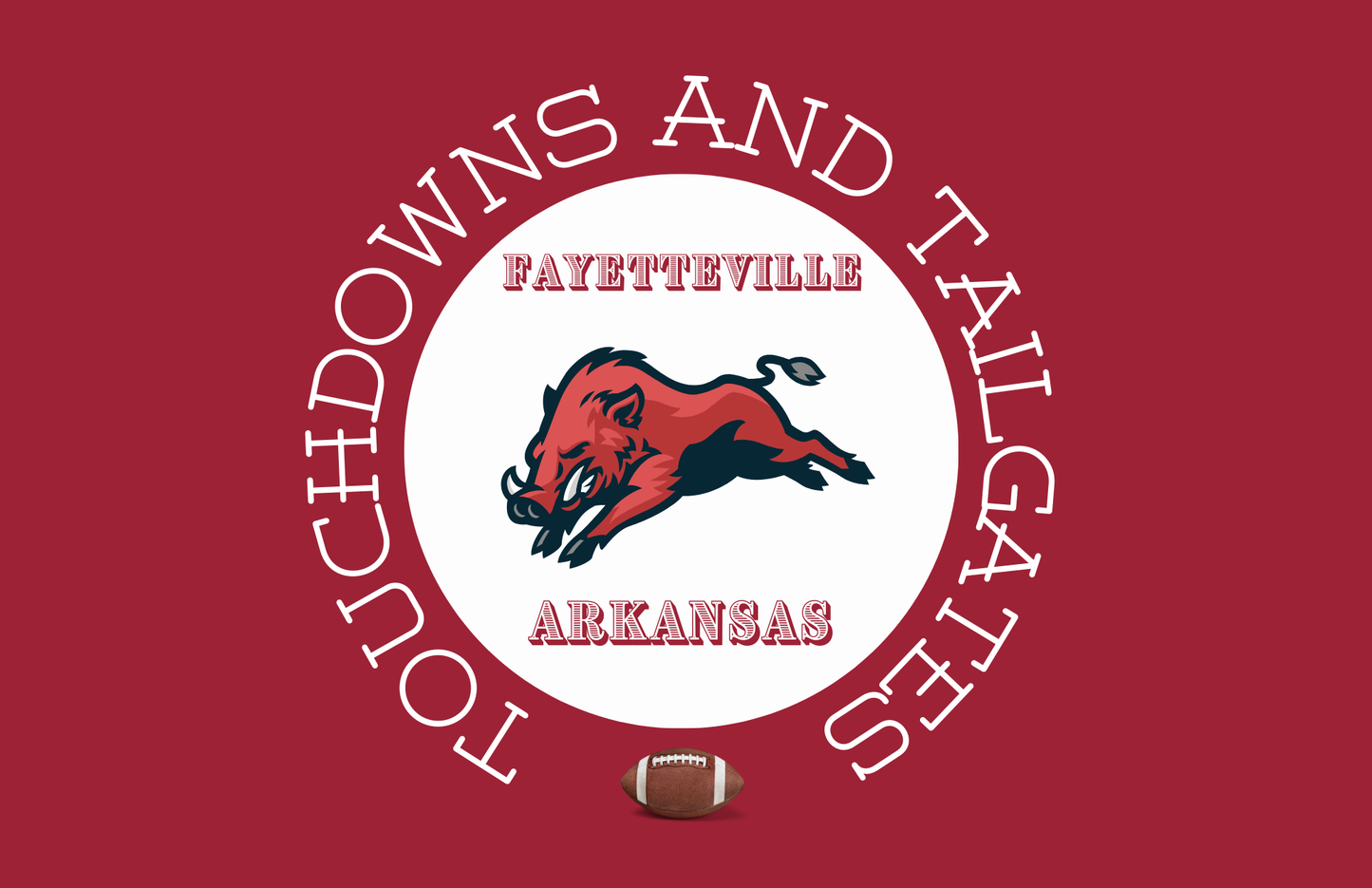 ART ONLY Tray Insert - Arkansas Collection - GAMEDAY - 11x17 LARGE