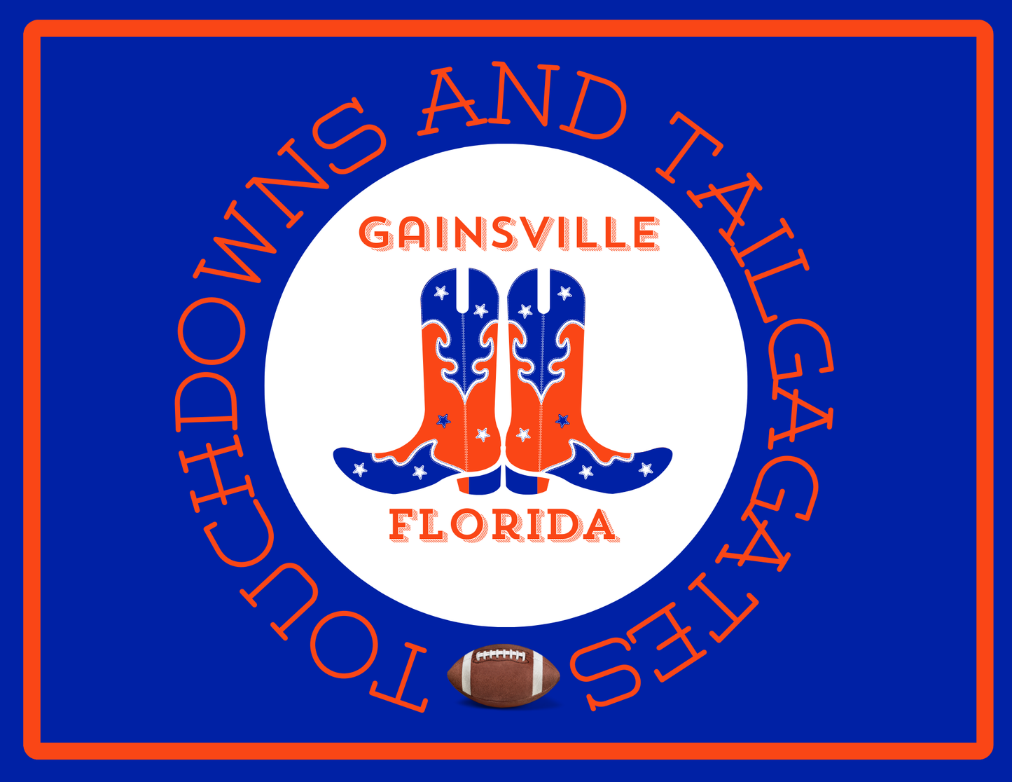Acrylic Serving Tray - Gameday Boots Ready - GAINSVILLE FLORIDA
