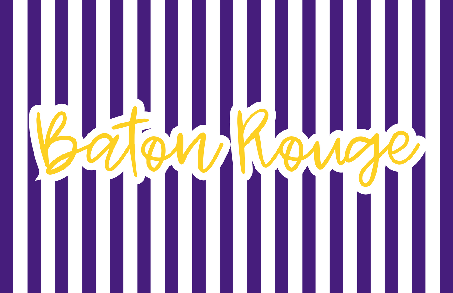 ART ONLY - Baton Rouge LOUISIANA LSU Collection - GAMEDAY 17X11 LARGE