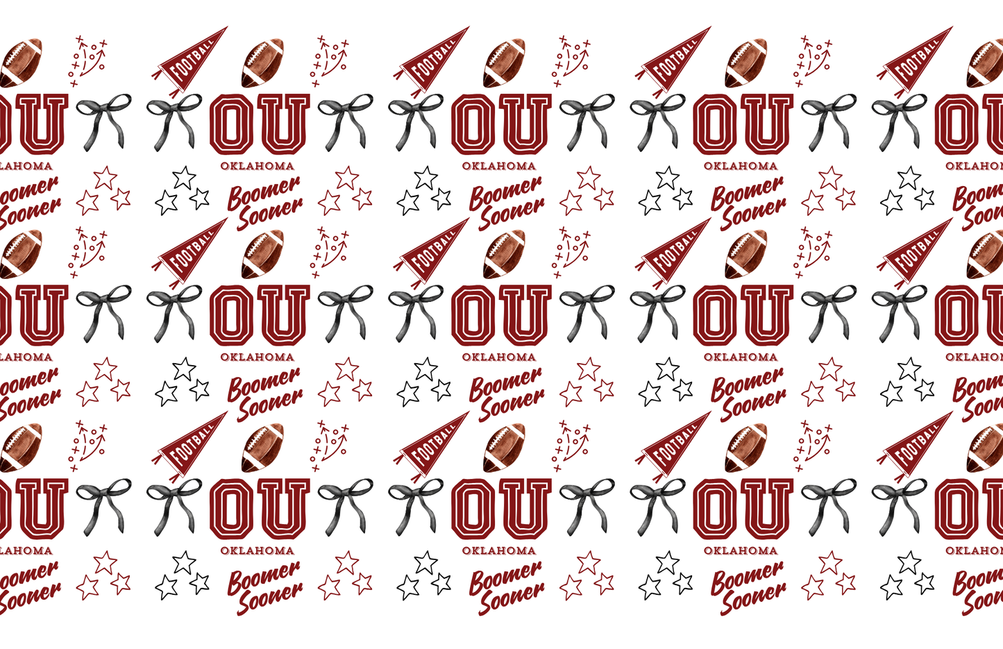 ART ONLY Tray Insert - Norman Oklahoma Collection - GAMEDAY 11x17 LARGE