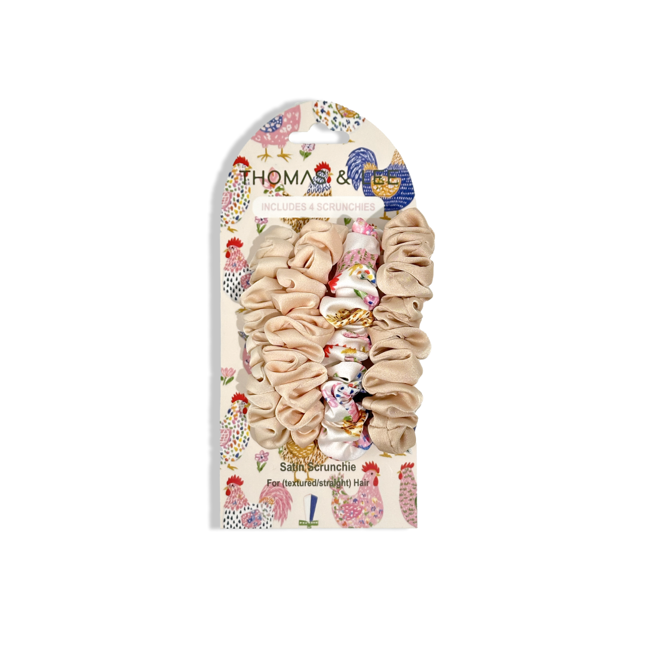 PRE-PACK Silky Satin Scrunchie Set – Spring Collection