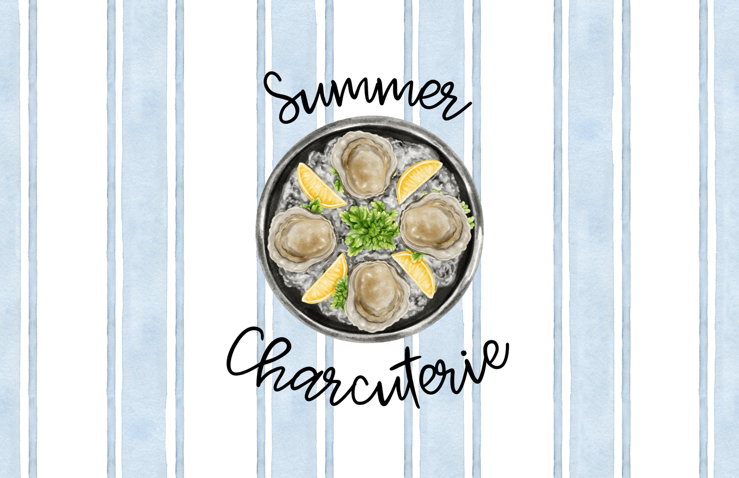 Acrylic Serving Tray - SUMMER FUN 2025 Collection - 8.5 X 11 - SMALL