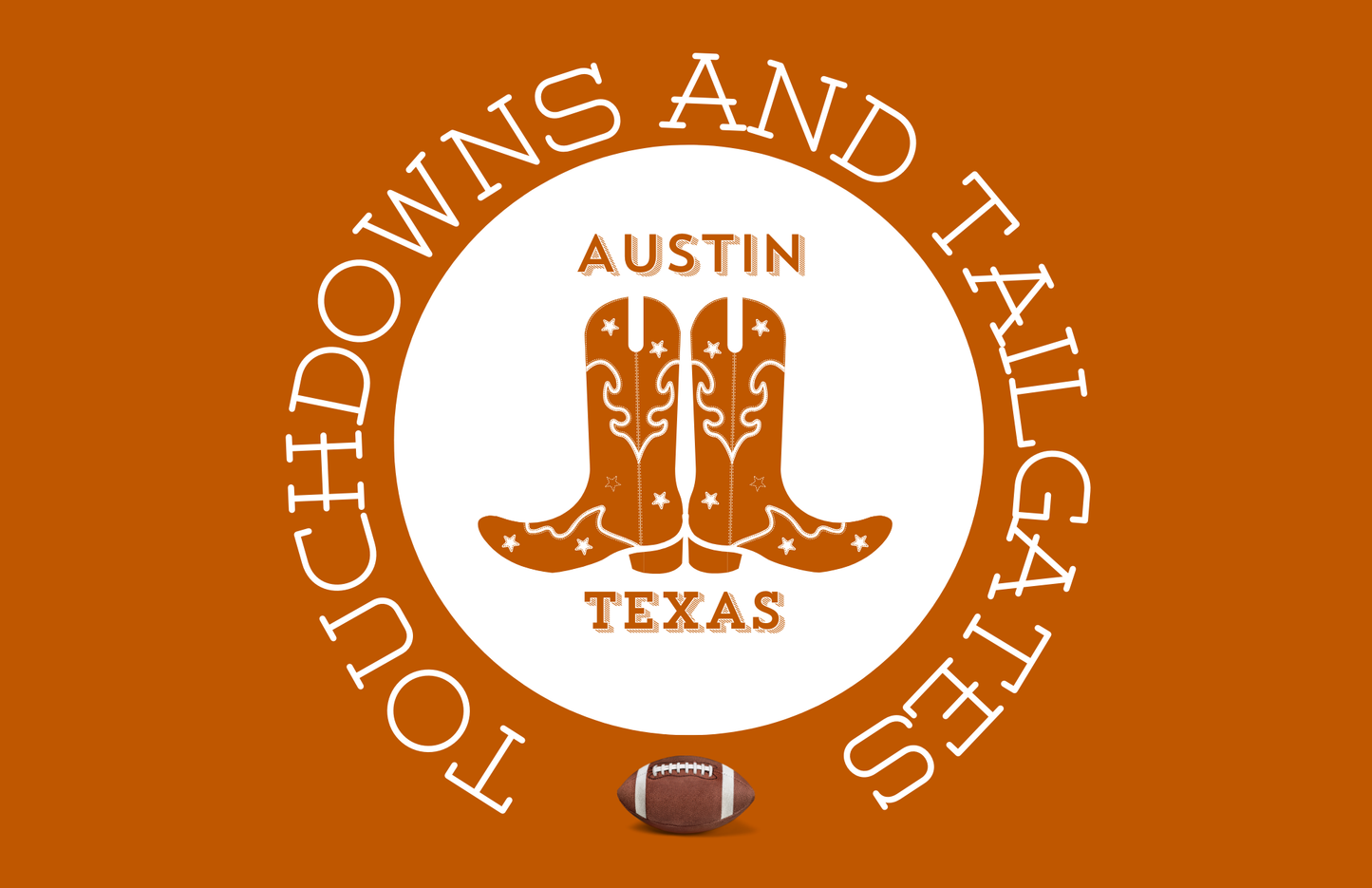 Acrylic serving Tray - Austin Texas Collection - GAMEDAY 8.5 X 11 SMALL