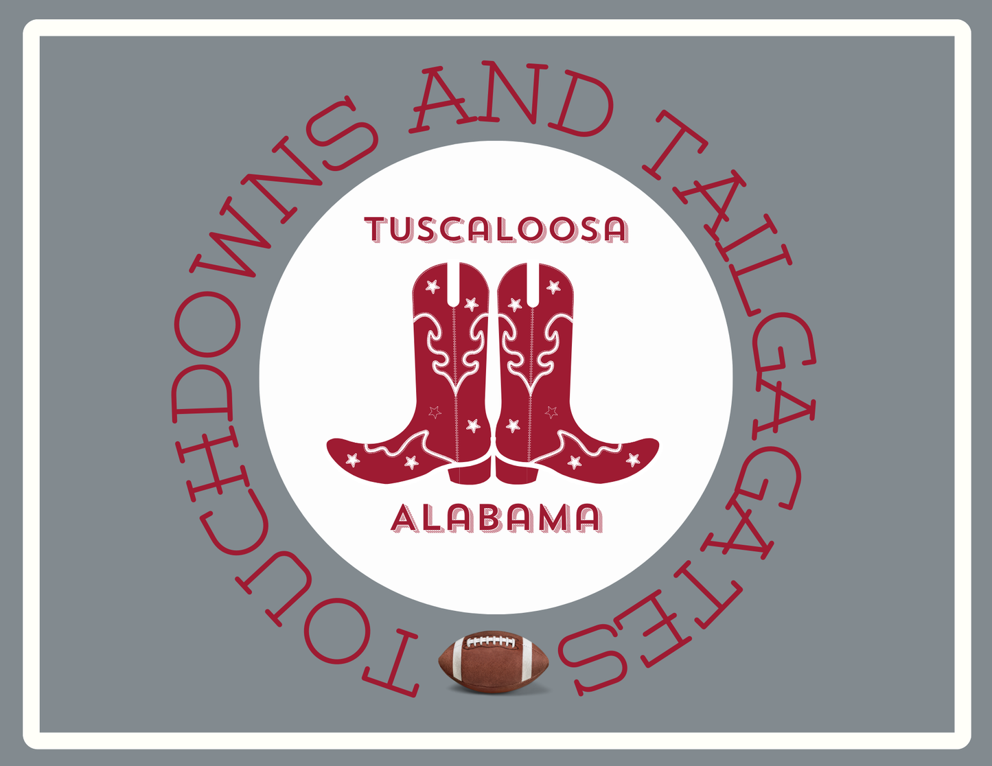 Acrylic Serving Tray - Gameday Boots Ready - TUSCALOOSA ALABAMA