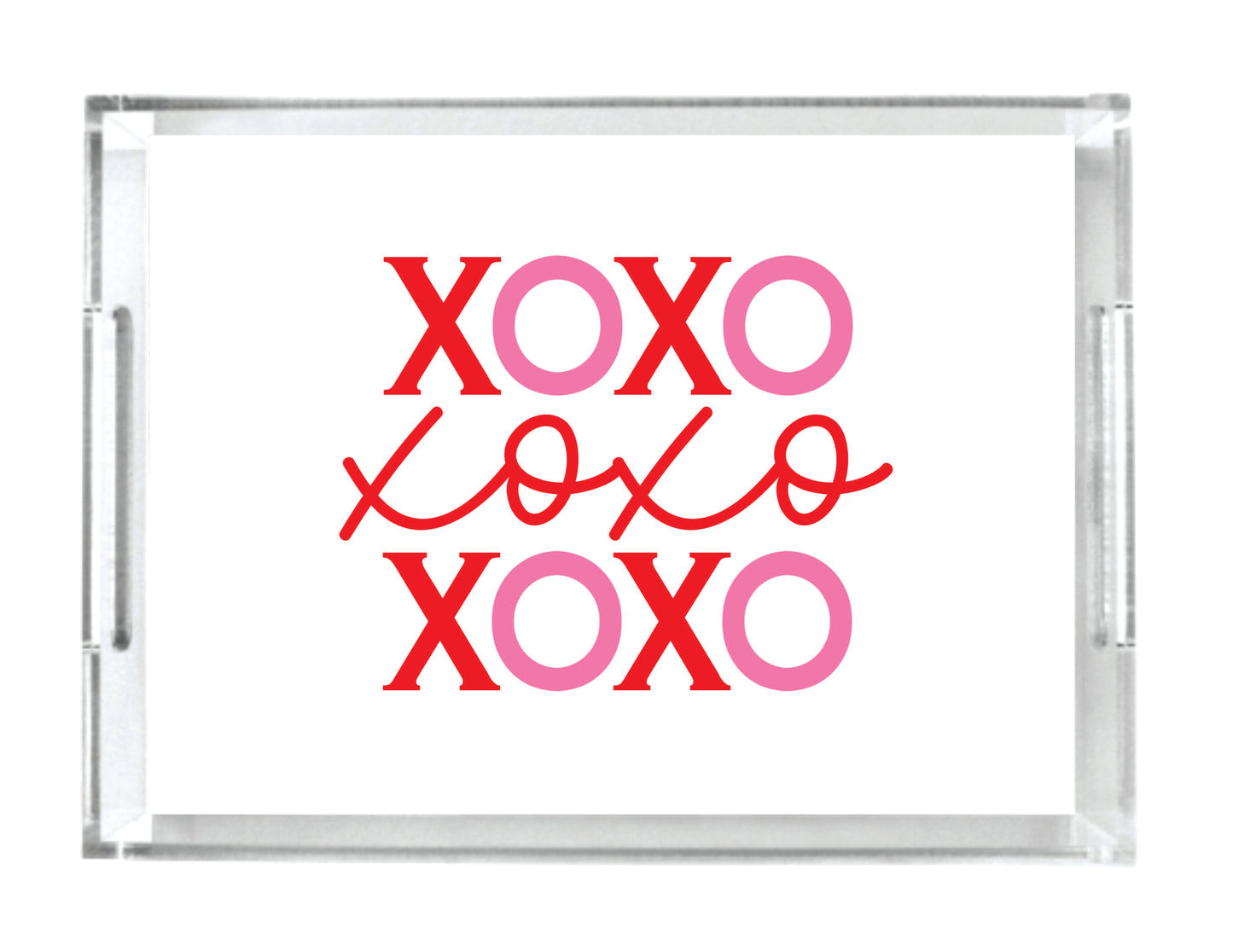 Acrylic Serving Tray - LOVE Collection - XOXO