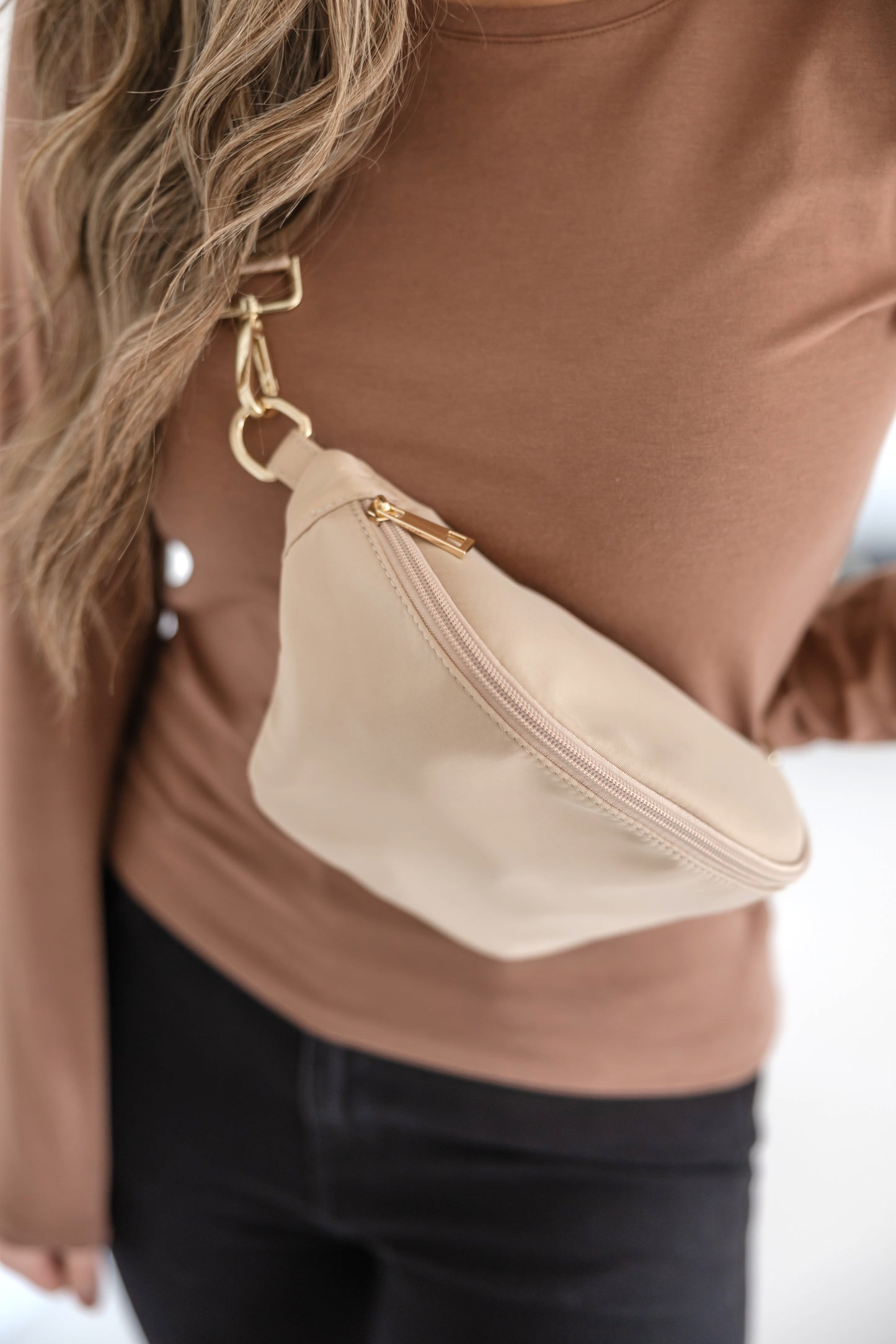 Hannah Colorful Nylon Sling Bum Hip Bag with Strap