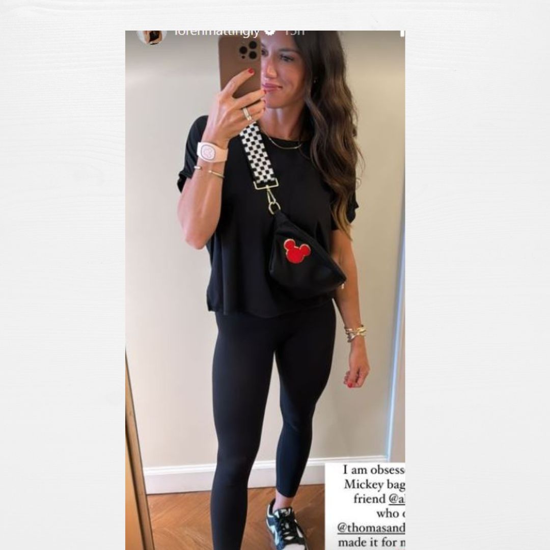 Mickey Edit - Checkerboard Straps with Chenille Mickey Patch