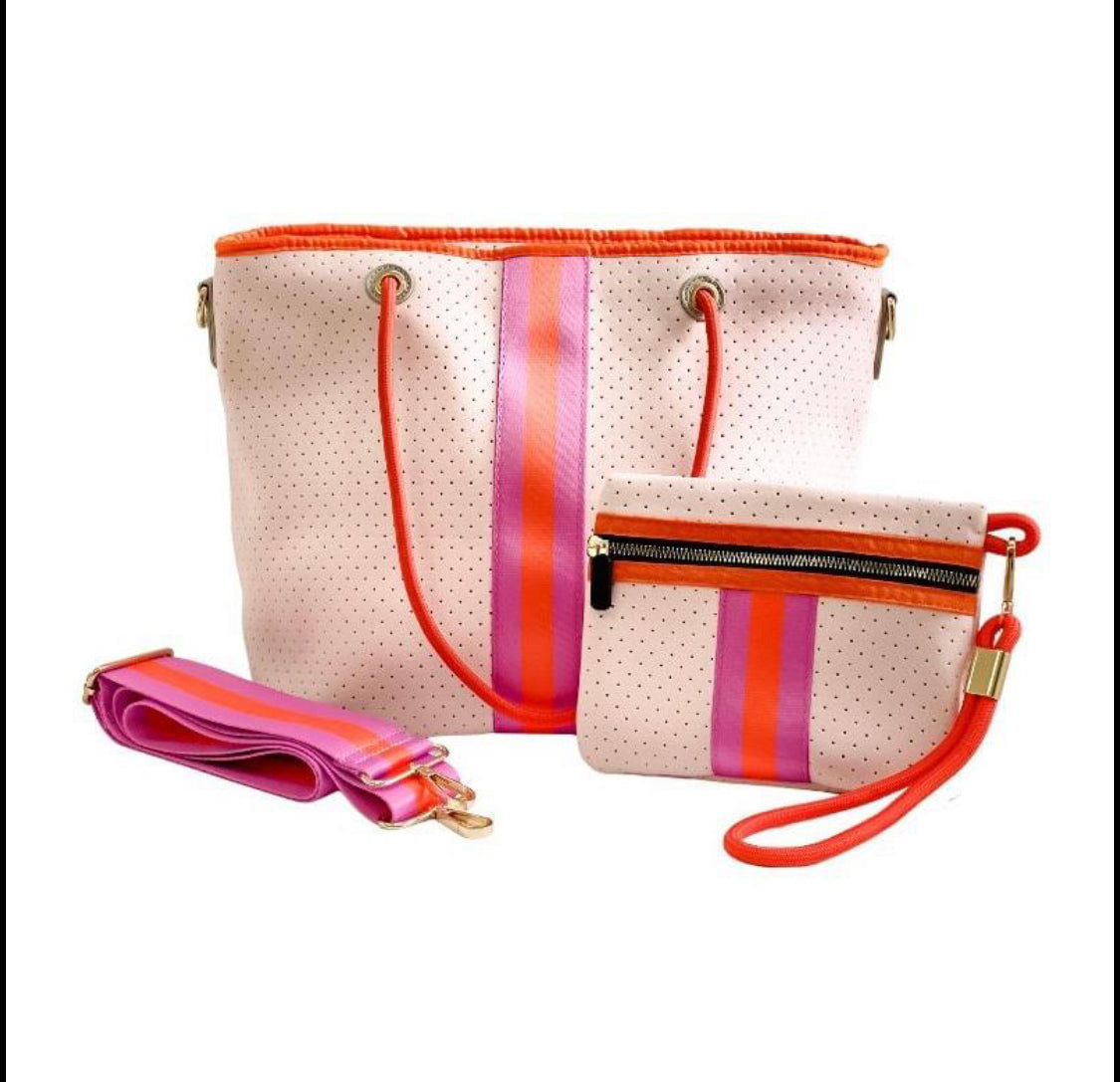 Light Pink Neoprene Tote