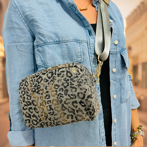 Leopard Vegan Leather - Fanny - Camera - Hip - Bum Bag