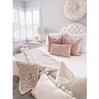 Luxe Leopard Throw Blanket - Camel Leopard