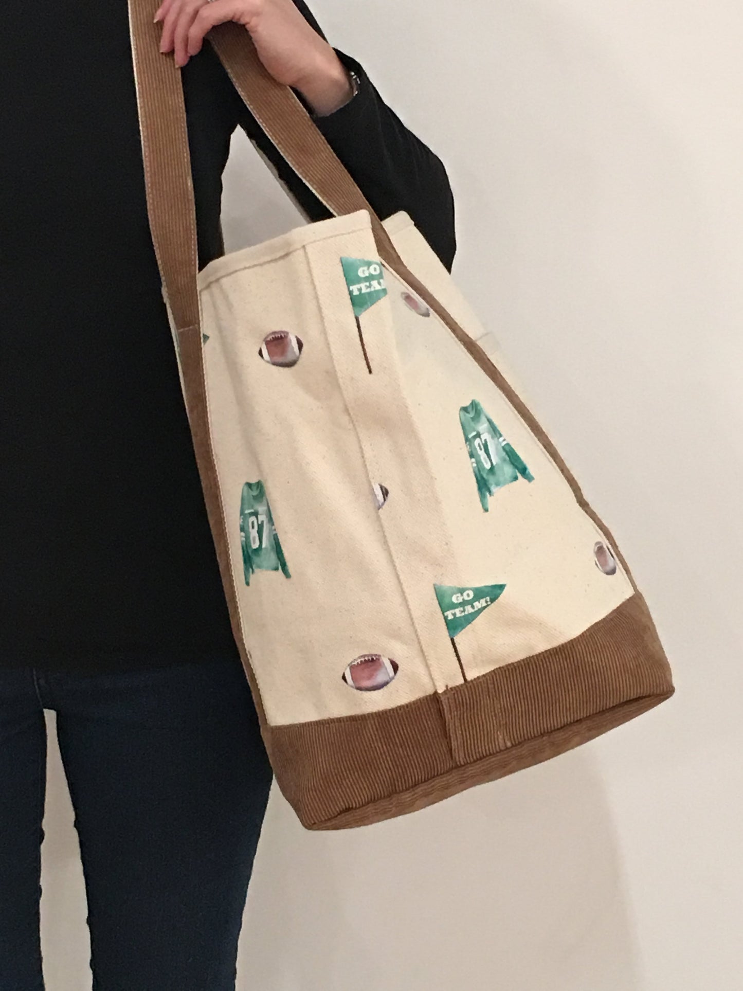 Football Canvas Tote