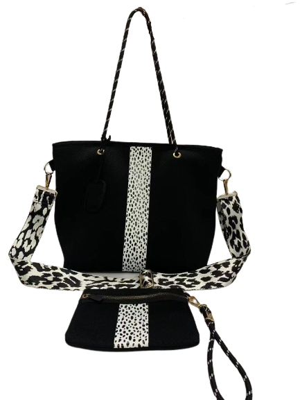 Black Neoprene Tote