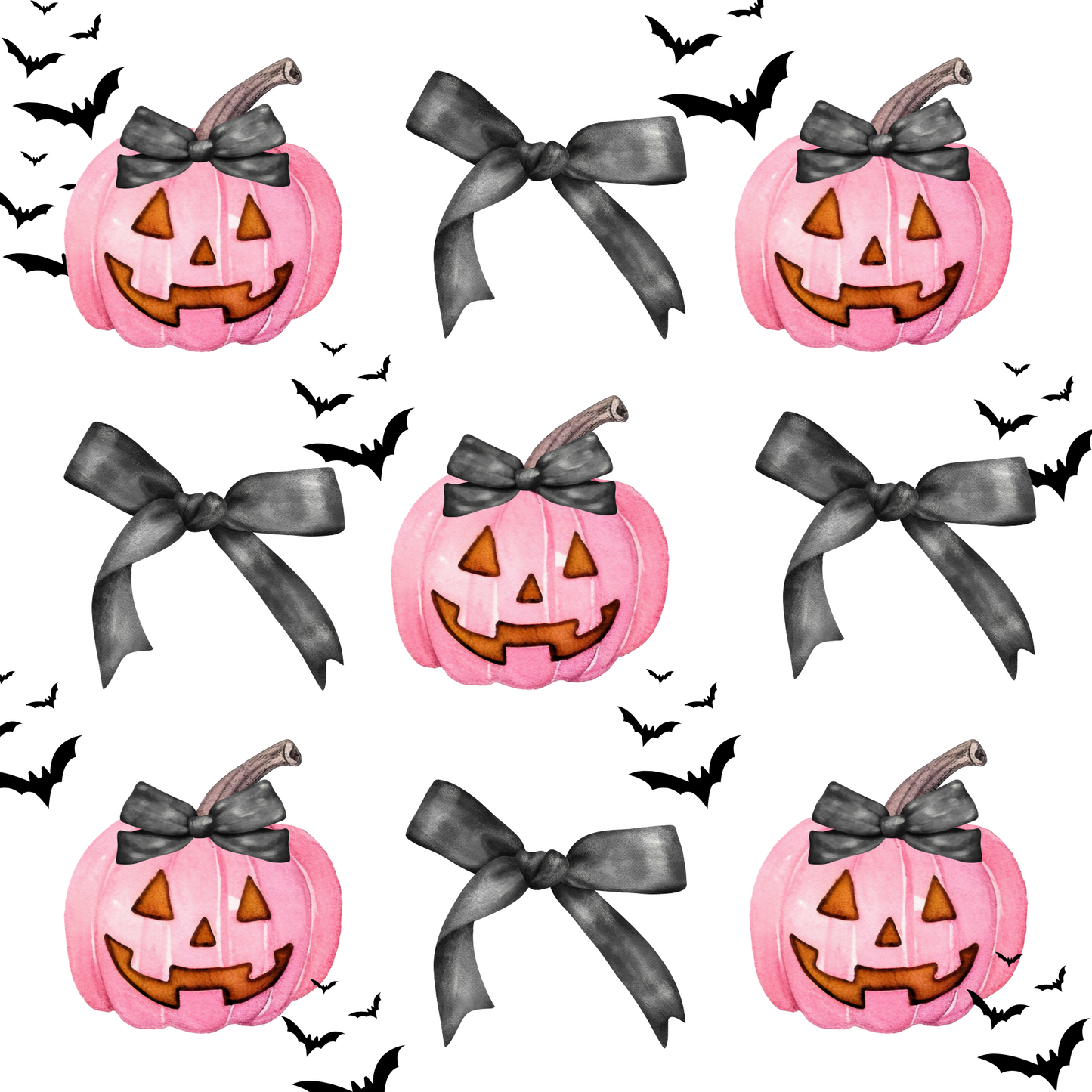 Acrylic Serving Tray - FALL COLLECTION - Pumpkins Bows + Bats