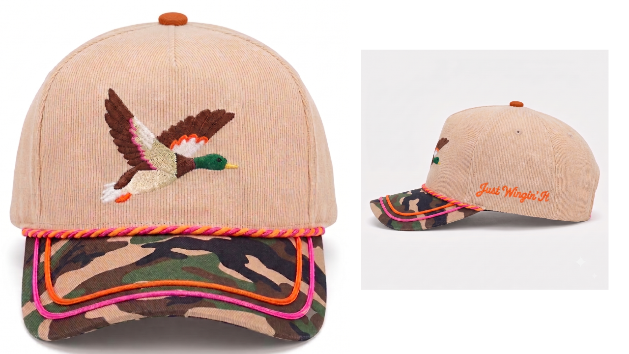 PREORDER Just Wingin’ It Embroidered Duck Hat SHIPS 10/15