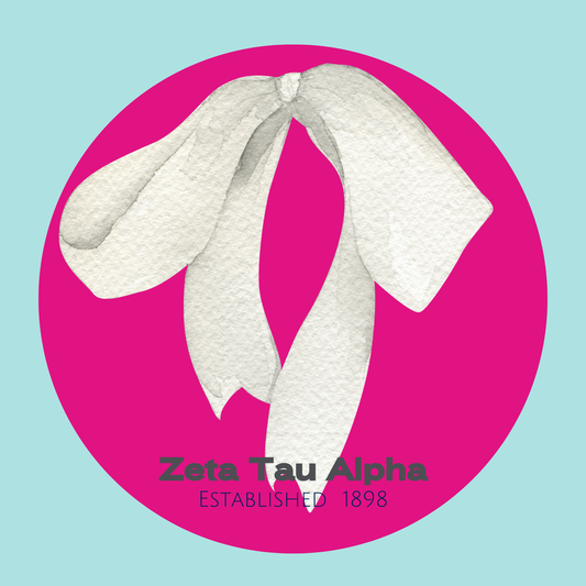 Acrylic Tray - Sorority Collection - Zeta Tau Alpha - BOW