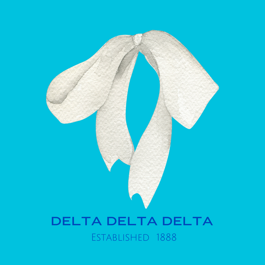 Acrylic Tray - Sorority Collection - DELTA DELTA DELTA - BOW