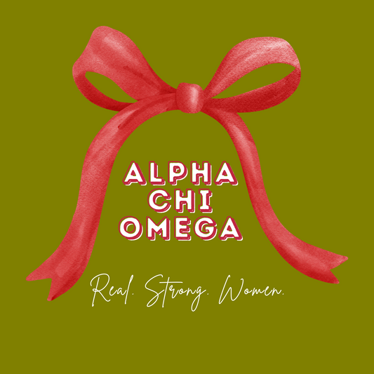 Acrylic Tray - Sorority Collection - ALPHA CHI OMEGA - BOW RSW