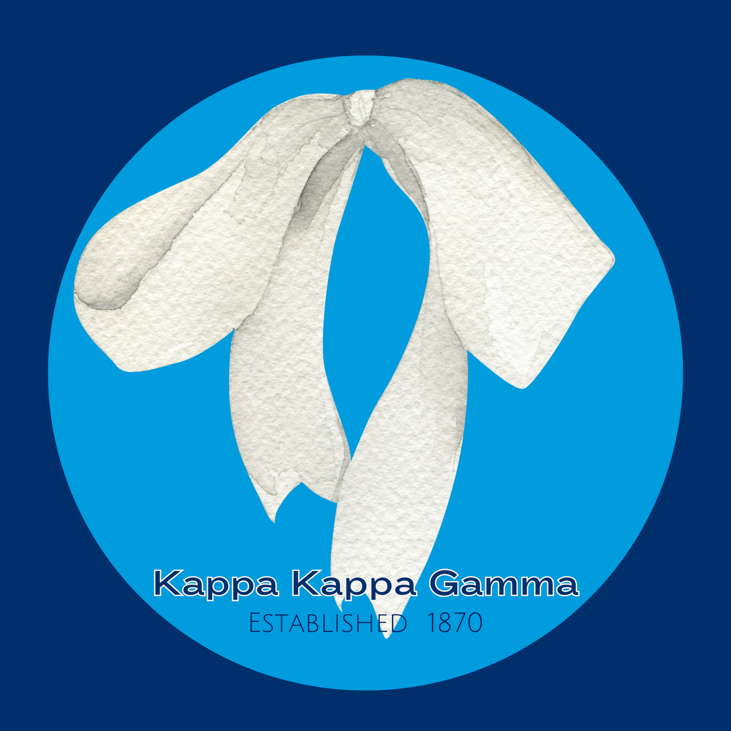 Acrylic Tray - Sorority Collection - Kappa Kappa Gamma - Bow