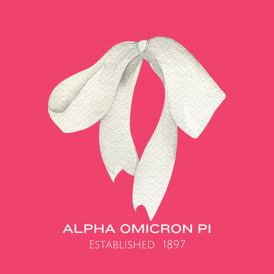 Acrylic Tray - Sorority Collection - ALPHA OMICRON PI - BOW