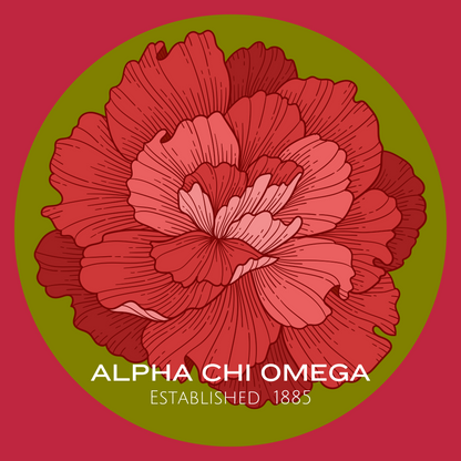 Acrylic Tray - Sorority Collection - ALPHA CHI OMEGA - BOW RSW