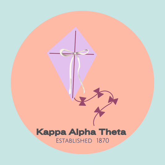 Acrylic Tray - Sorority Collection - Kappa Alpha Theta -KITE + BOW