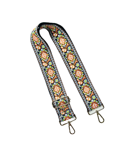 Embroidered Guitar Straps - Assorted Prints + Florals - 10 Available