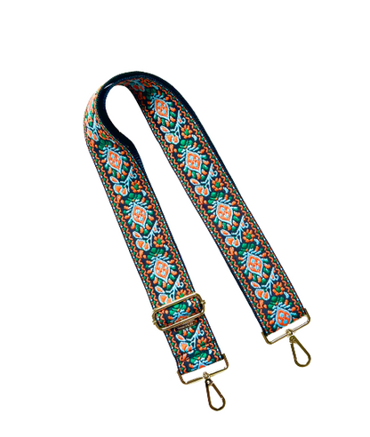 Embroidered Guitar Straps - Assorted Prints + Florals - 10 Available