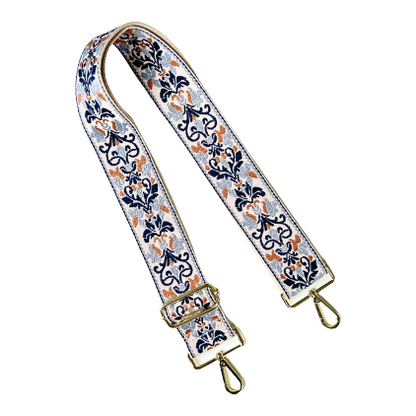 Embroidered Guitar Straps - Assorted Prints + Florals - 10 Available