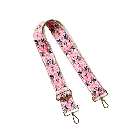 Embroidered Guitar Straps - Assorted Prints + Florals - 10 Available