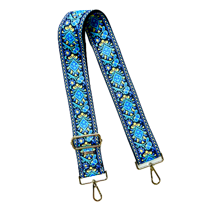 Embroidered Guitar Straps - Assorted Prints + Florals - 10 Available