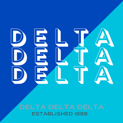 Acrylic Tray - Sorority Collection - DELTA DELTA DELTA - DUO1