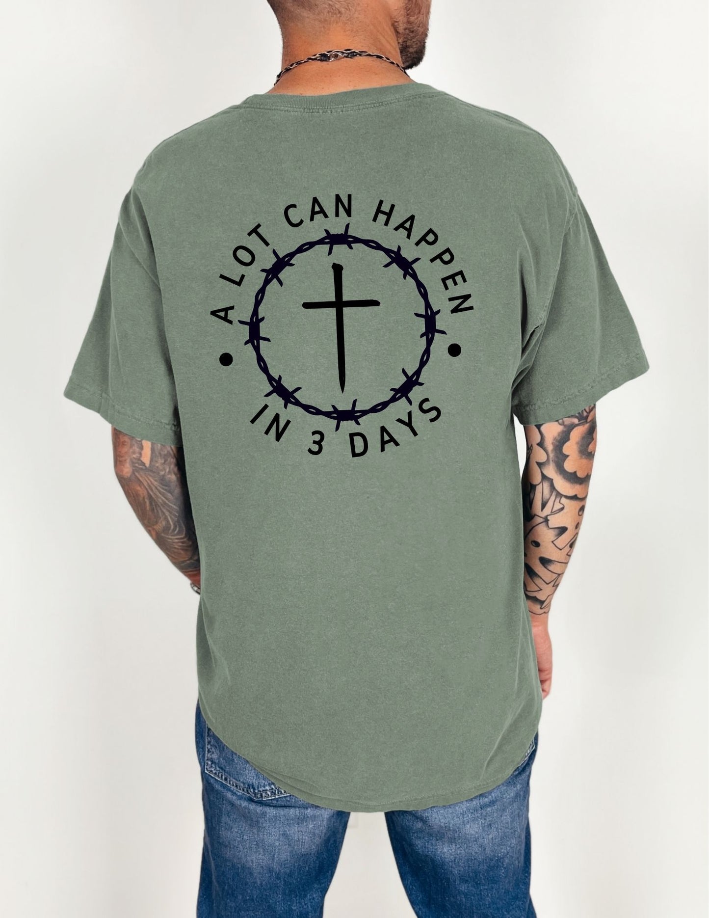 "A Lot Can Happen in 3 Days" Comfort Men's Tee