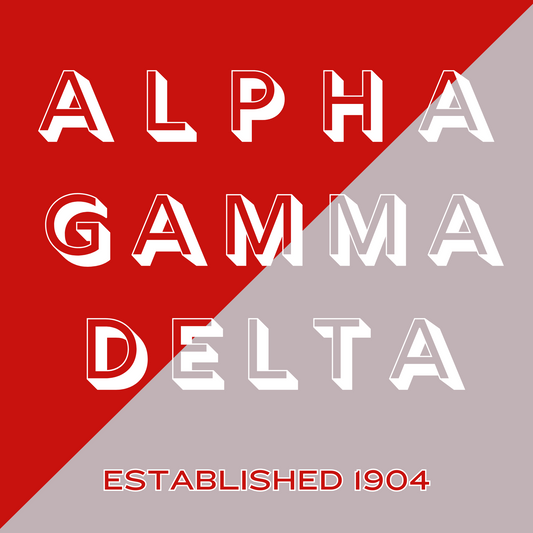Acrylic Tray - Sorority Collection - ALPHA GAMMA DELTA - DUO Colors