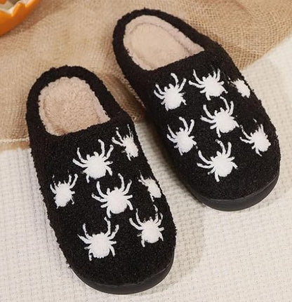 Halloween Spider Cozy Slippers