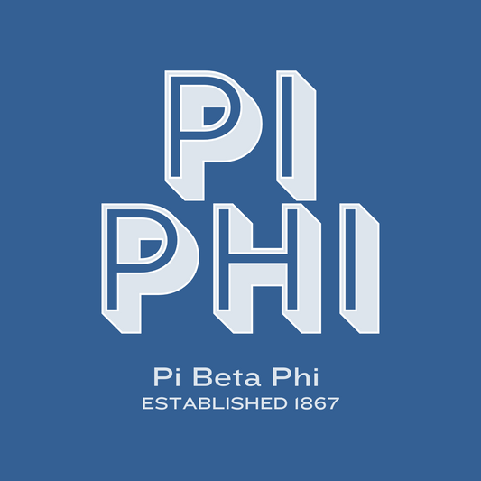 Acrylic Tray - Sorority Collection - Pi Beta Phi - BLOCK LETTERS