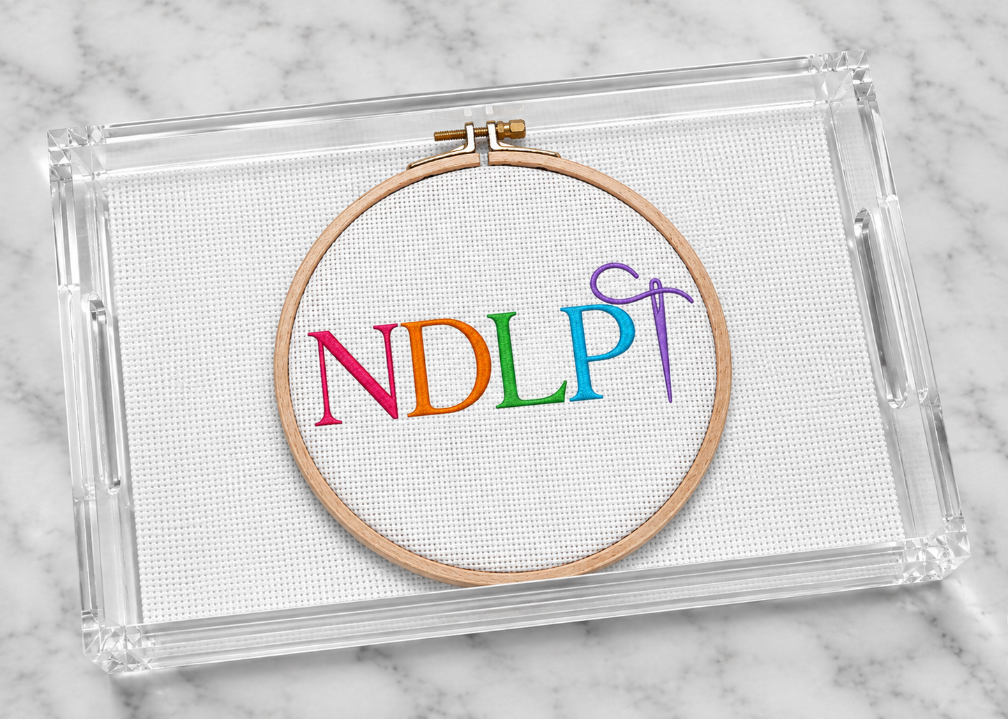 Needlepoint Acrylic Trays - 2 Designs Small 8.5 X 11