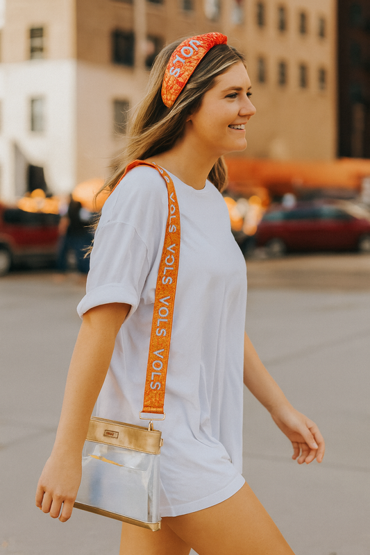 Tennessee Game Day Vols Beaded Purse Strap